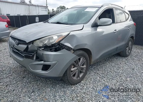 2015 Hyundai Tucson Se из США, поврежденный, VIN KM8JU3AG9FU008388